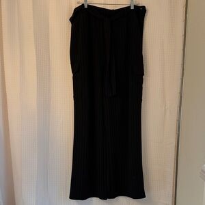 DKNY Black Wide-Leg Pants